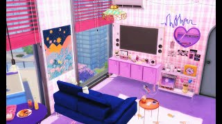 심즈4 키치한 아파트 리모델링 Sims 4  Room Tour  1310 21 Chic Street [upl. by Hsivat]