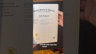 We got our Trademark Certificate allsauce tryallsauce trademark uspto [upl. by Nivle]