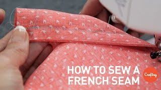 How to sew a french seam stepbystep  Sewing Tutorial with Angela Wolf [upl. by Lavern999]