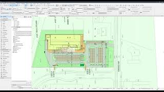 Моделирование здания по чертежам в архикаде Building modeling according to drawings in Archicad [upl. by Pretrice636]