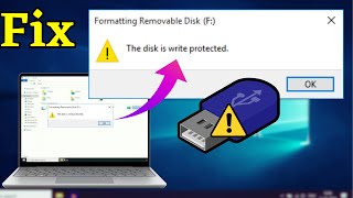 Fix quotWrite Protectionquot from USB Pendrive  The disk is write protected [upl. by Ahsined]