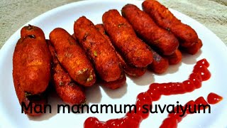 potato snack recipeகேரட்உருளைக்கிழங்கில் இந்த மாதிரி ஸ்நாக்ஸ் செஞ்சு பாருங்கMan manamum suvaiyum [upl. by Chirlin766]