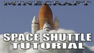 Minecraft Space Shuttle Tutorial Creeper1 [upl. by Lomaj]