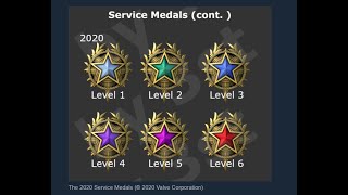 CSGO Rank System Level 40 Verdienst Medaille 2020 Welche Farben gibt es Wie bekommt man sie [upl. by Cletis]