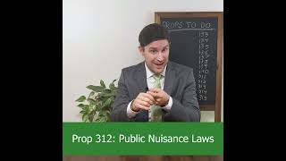 Prop 312  Public Nuisance Laws and Property Taxes [upl. by Aken111]