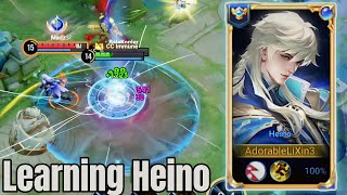 Learning how to play Heino🔥Too op in late game😱Heino gameplay honor of kings [upl. by Iznek315]