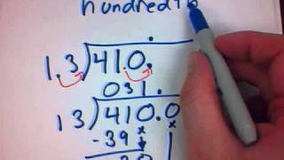 Mr v teaching math  Decimals 13 Dividing Decimals with rounding [upl. by Ecnal473]