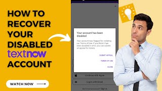 TextNow Account Disabled Problem Fix Working Trick  TextNow App 2023 [upl. by Noissap47]