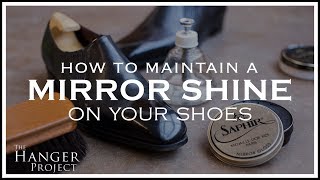 How to Maintain a Mirror Shine on Your Shoes 👞  Kirby Allison [upl. by Hwang290]