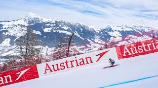 Austrian Airlines took off in Kitzbühel [upl. by Llerdna]