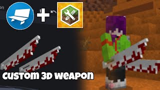 How to Create Your Own Custom 3D weapons Addon  Mcpe Addon Maker Tutorial [upl. by Mraz]