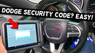 HOW TO GET FIND PIN SECURITY CODE ON DODGE DURANGO JOURNEY CHARGER CHALLENGER AVENGER RAM 1500 RAM 2 [upl. by Nyasuh]