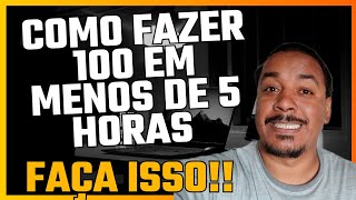 como fazer mais de 100 reais em menos de 5 horas [upl. by Akcinahs]