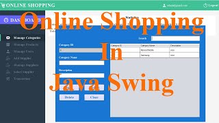 Online Shopping Management System in Java  NetBeans  MySQL  Part1 [upl. by Posehn45]