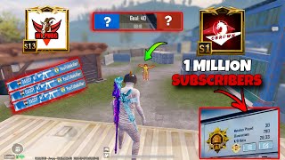 1 MILLION SUBS CBROWN VS MT😱1vs1 TDM WHO Will Win⁉️🔥PUBG MOBILE [upl. by Culbertson]