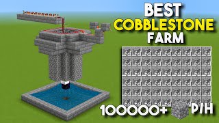 AUTOMATIC COBBLESTONE FARM IN MINECRAFT BEDROCK 120MCPEX BOXCONSOLEPS4NINTENDO [upl. by Lectra545]