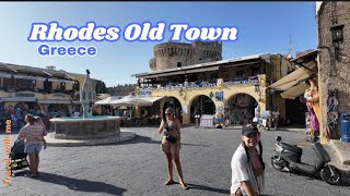 Walking Tour of Rhodes Town Ancient Streets and Modern Vibes [upl. by Eatnwahs181]