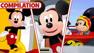 Every Disney Junior Mickey Mouse Theme Song  Clubhouse Funhouse Roadster Racers  disneyjr​ [upl. by Yspyg]