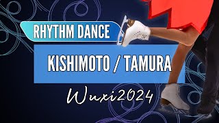 Sara KISHIMOTO 岸本 彩良  Atsuhiko TAMURA 田村 篤彦 JPN  Junior Ice Dance Rhythm Dance  Wuxi 2024 [upl. by Mable677]