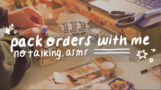 asmr small business packing orders  1 hour no talking no mid roll ads [upl. by Callean]