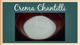 Crema chantilly receta casera  Recetas de Reposteria [upl. by Illek]