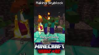 I Made Skyblock in Minecraft Hardcore 12 [upl. by Acitel]