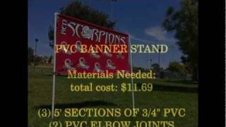 How To make a PVC Soccer Team Banner Stand [upl. by Ardnoid]