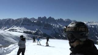 Skifahren Südtirol Plose Brixen Italien Video HD Alpen Panorama [upl. by Winnah608]