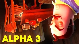 UPSIDE DOWN ROOM IN ALPHA 3  Hello Neighbor [upl. by Ailsun179]