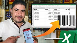 📱 Usa tu celular como LECTOR DE CÓDIGO DE BARRAS QR y envía parámetros a Excel [upl. by Jamima]