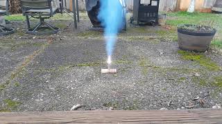 Potassium chlorate and hexamine rocket test [upl. by Jennie630]