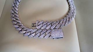 19mm Prong Set Cuban Link Chain  Diamonds  Twenty 7 Links [upl. by Maurizia]