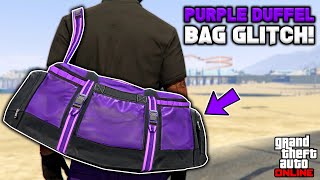 How To Get The Purple Duffel Bag Glitch In Gta 5 Online No BEFF or Transfer [upl. by Omlesna]