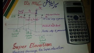 Making CHAINAGE for SUPER ELEVATION  in Urdu and Hindi by Hanzallah Mehsood [upl. by Ryon]