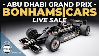 BonhamsCars Abu Dhabi Grand Prix auction live stream [upl. by Paddie]