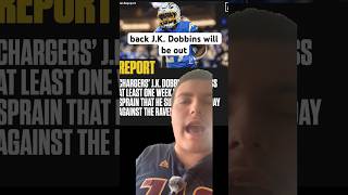 🚨JK Dobbins will miss this week’s game with knee sprain nfl nfltrending nflviral trending [upl. by Dragoon]