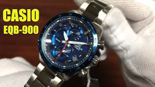 Unboxing Casio Edifice EQB900DB Solar Powered Bluetooth Smart Watch EQB900DB2A [upl. by Shinberg]