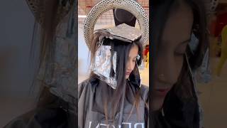 🔥😍 Hair Colouring After 2 YEARS 💇‍♀️ ytshorts haircolour colouring salon hair brownhair [upl. by Tlok]