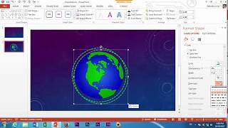 Rotating Globe Animation in PowerPoint [upl. by Ainex]