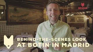 BehindTheScenes Look at Botín Restaurant  Devour Madrid [upl. by Ettessil]