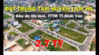 0911946166  LÔ ĐẤT 126M2 FULL THỔ CƯ TẠI TRUNG TÂM HUYỆN LÂM HÀ  27 TỶ [upl. by Ynotna]