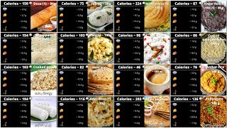 நம் உணவில் எவ்வளவு calorieகள் உள்ளன  Popular Indian healthy foods amp calories  Lose weight quickly [upl. by Oberon]