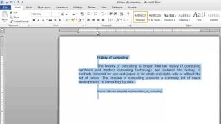 How to Indent Text in Word [upl. by Ibbison]