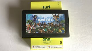 WalMarts 2022 ONN Surf 7 Inch Gen 3 Android Tablet Unboxing amp Overview [upl. by Adnilam142]