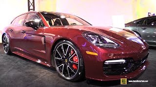 2018 Porsche Panamera Turbo Sport Turismo  Exterior Interior Walkaround  2018 Detroit Auto Show [upl. by Manlove514]