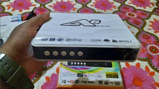 A6 A3 Mpeg4 Full HD Sat Top Box UnboxingReview Satellite Receiver Smart Box DlnaSatipDongle [upl. by Lauro]