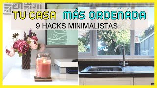 Hacks de Orden Minimalista  9 Hábitos Para Tener Una Casa Ordenada y Limpia [upl. by Justinian]