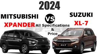 2024 Mitsubishi Xpander vs 2024 Suzuki XL7  2024 Xpander vs XL7  The specs war [upl. by Salta]