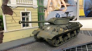 Building Airfix M36 Jackson Tank Destroyer In 135 Scale From Start to Finish [upl. by Atnod]