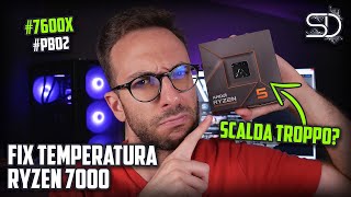 COME ABBASSARE LA TEMPERATURA DEL TUO RYZEN 7000 TEST 7600X [upl. by Silvanus]